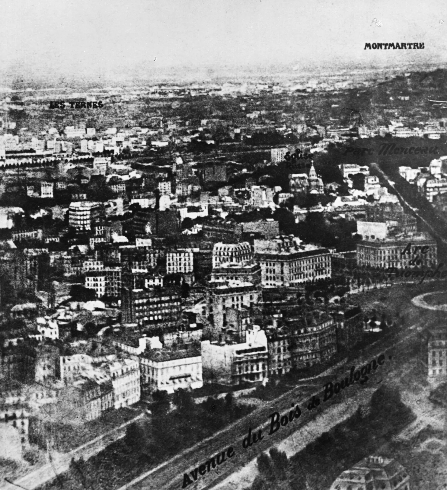 The first ever aerial photograph taken over Paris, France. (Getty)