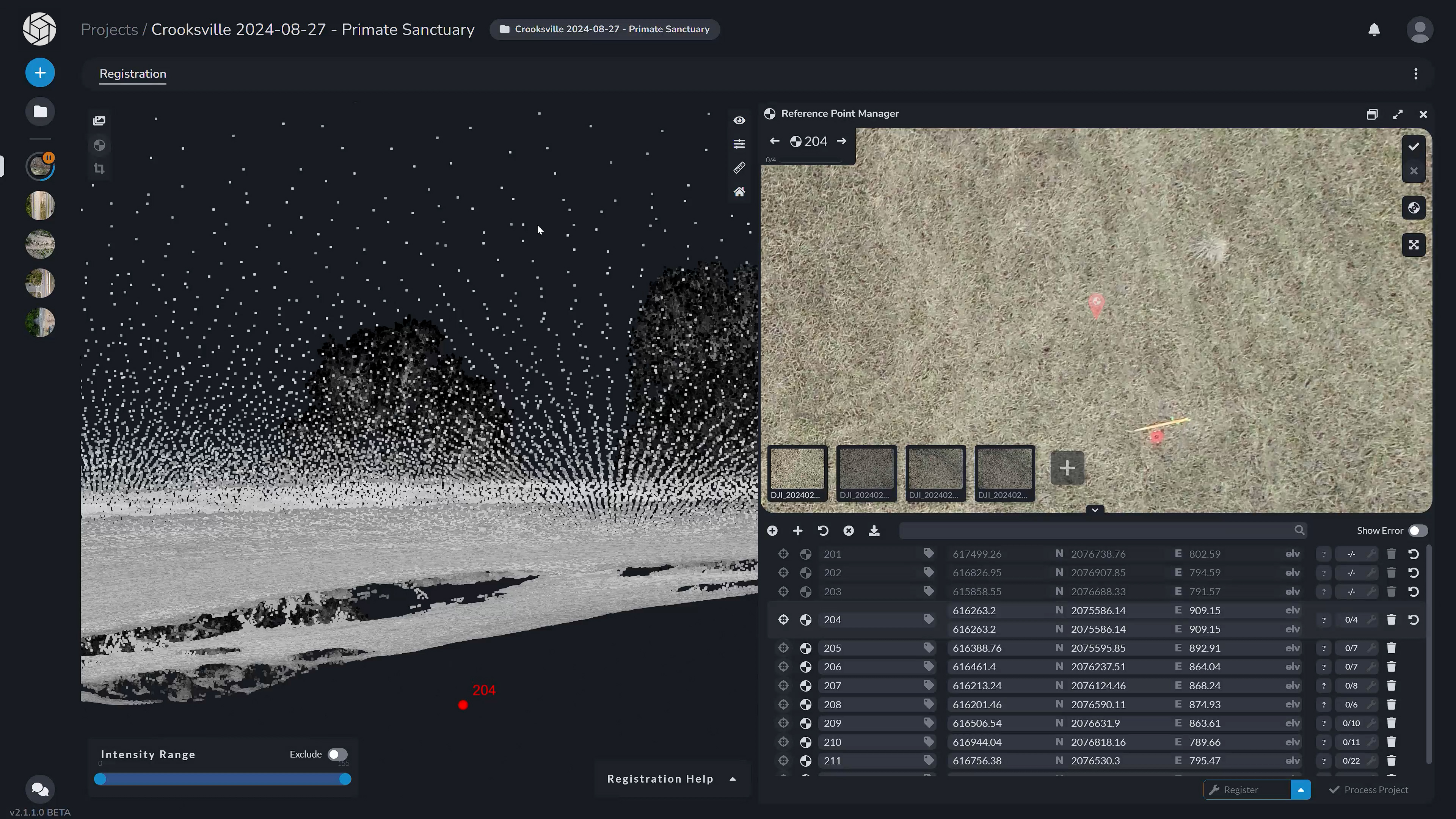 PixElement Lidar Registration - Make sure point is placed correctly on the model