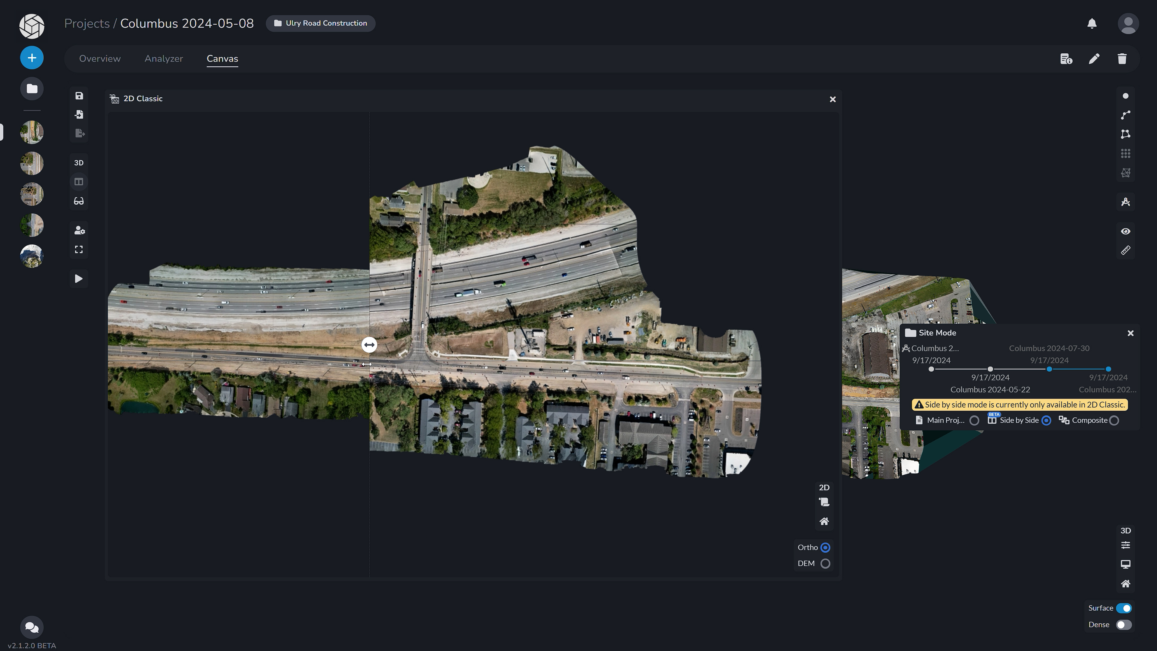 Ulry Road project in PixElement viewed in Site Mode