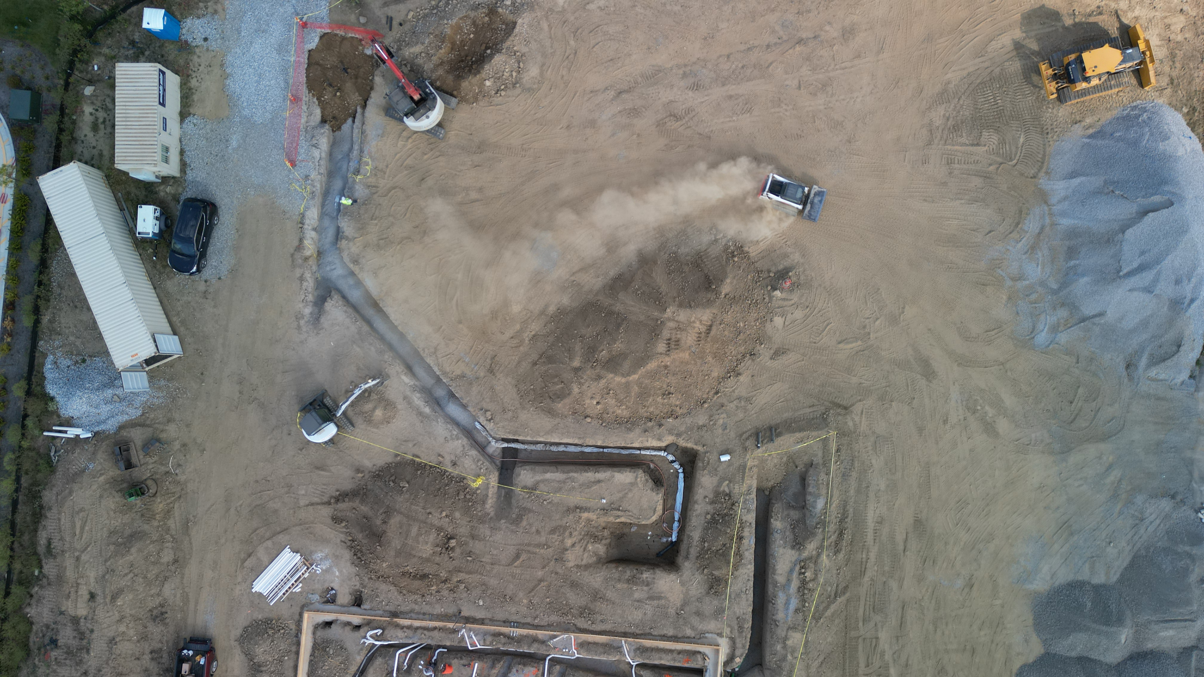 Aerial Image from Construction Site