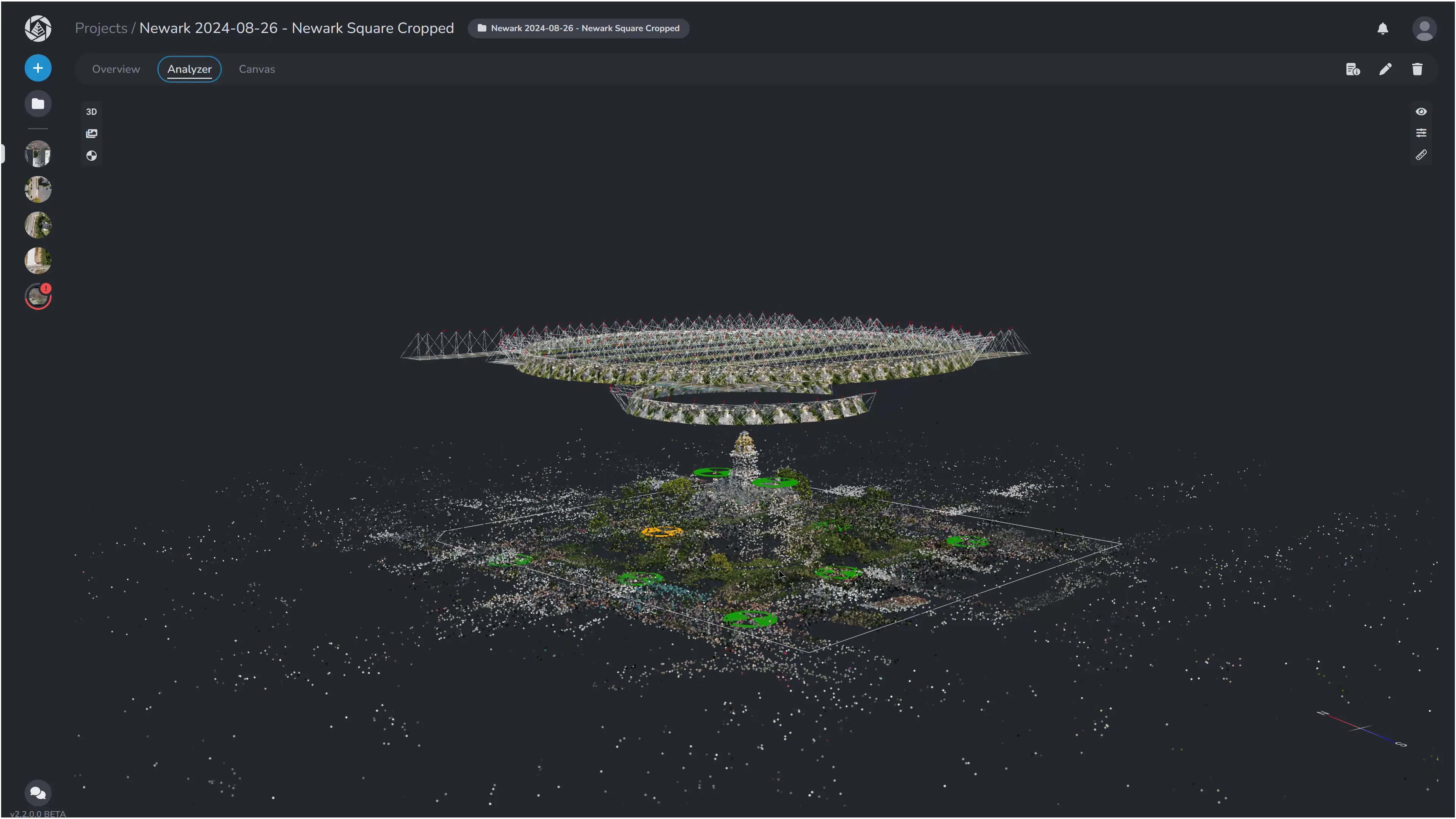 Newark Analyzer Tab Point Cloud