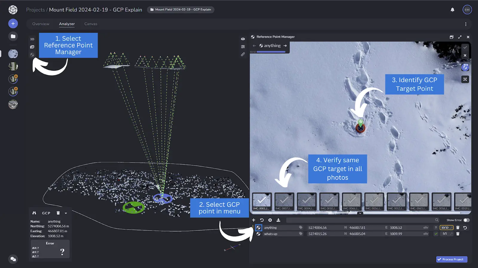PixElement Reference Point Manager - GCP Instructions