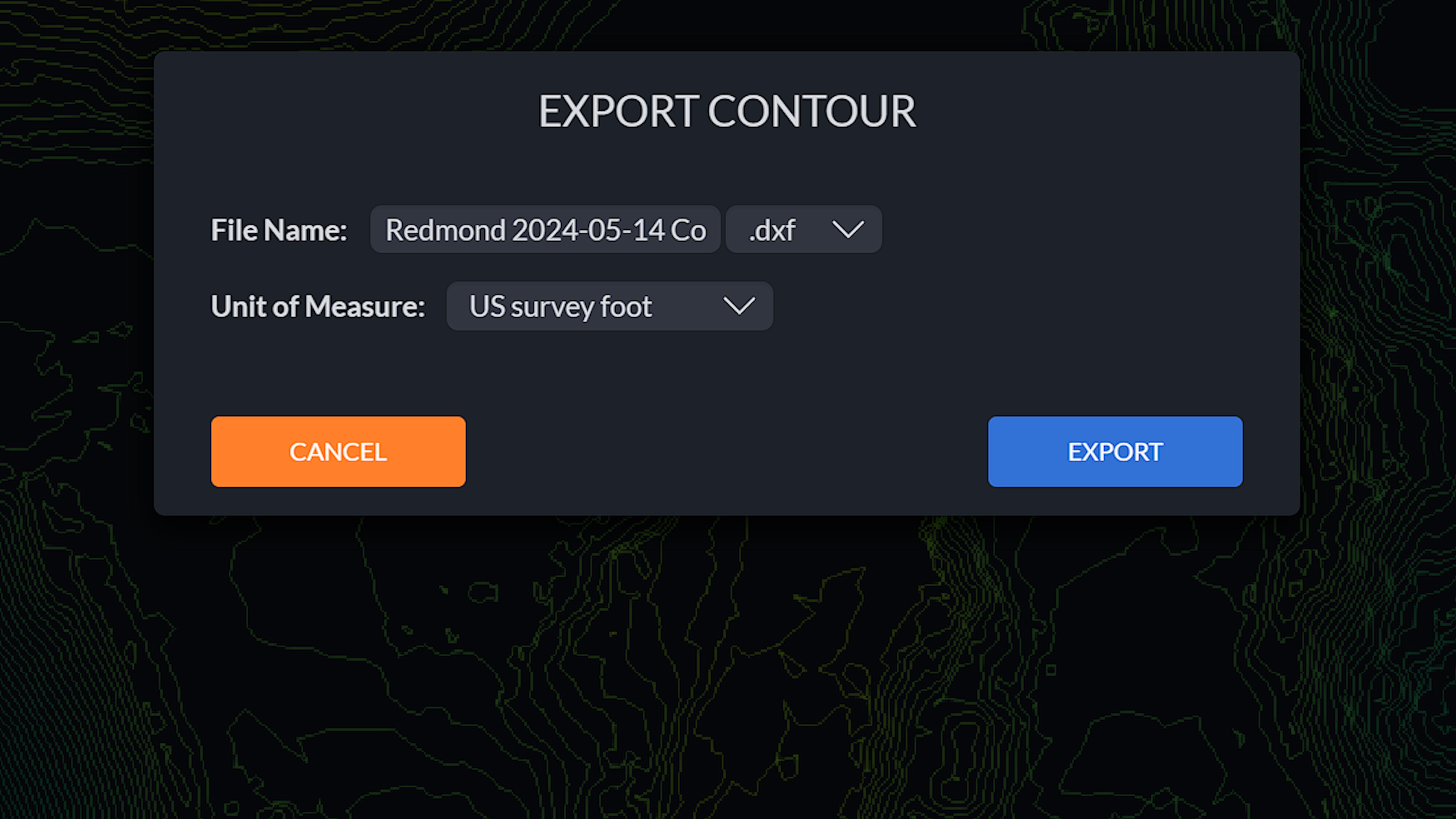 Contour Export