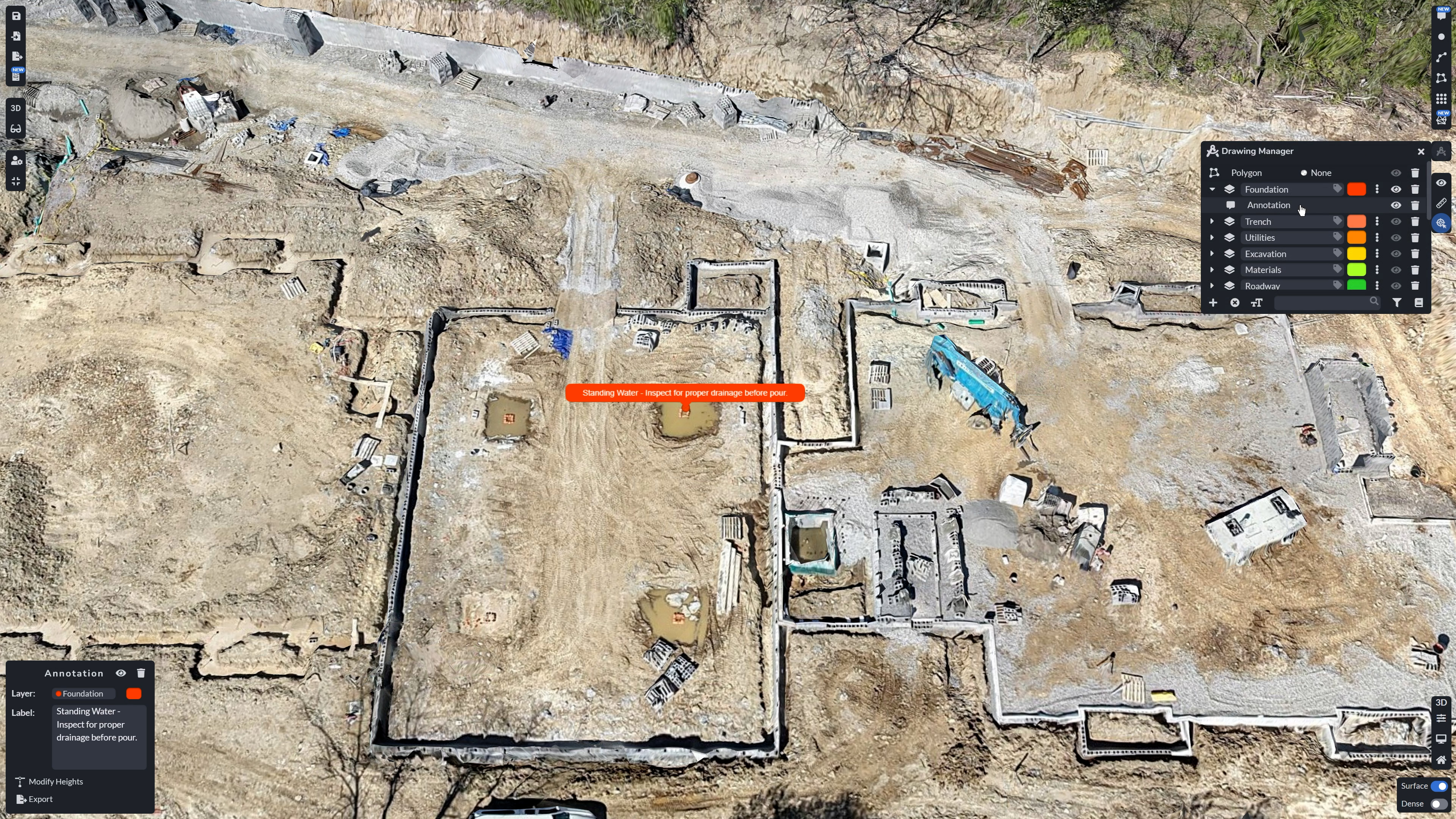 Annotation Selection via Drawing Manager