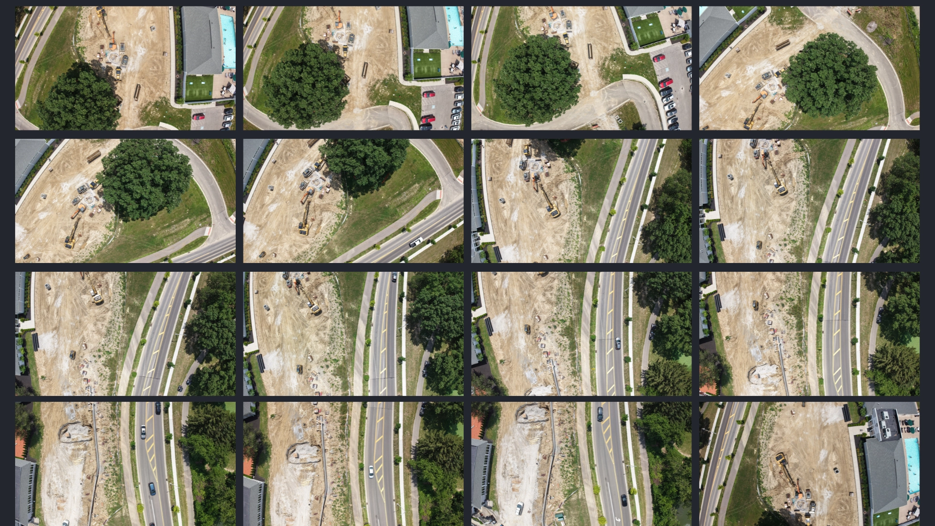 High-Altitude Airborne Drone Imagery Processing